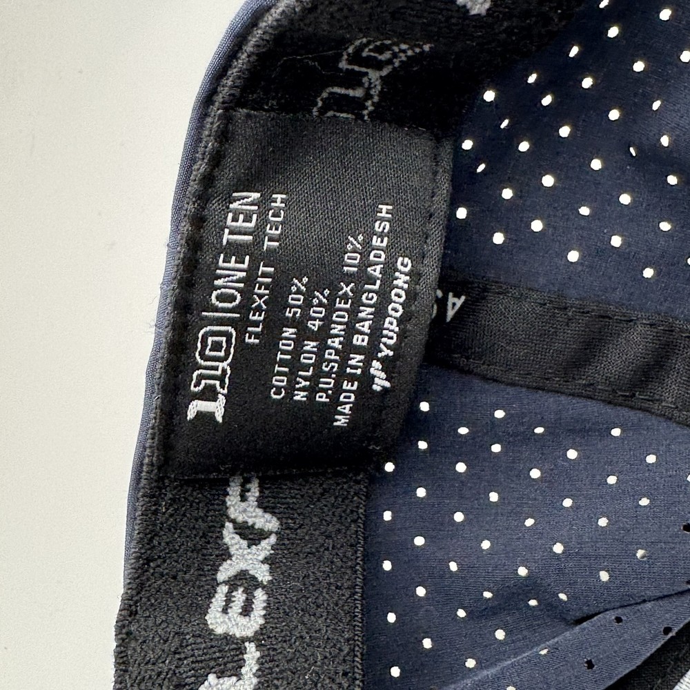 ASHER GOLF Dawn Patrol Snapback Hat Flexfit Tech Performance Navy Blue