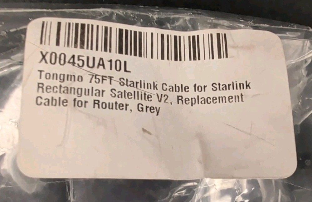 75FT Internet Replacement Cable Line For Starlink Rectangular Satellite V2