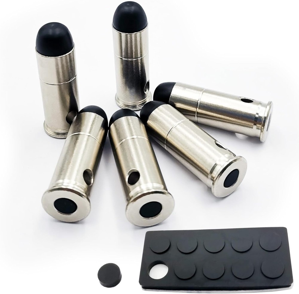 .45 LC Training Snap Caps - Durable Dummy Rounds for Dry Fire Safety Practice