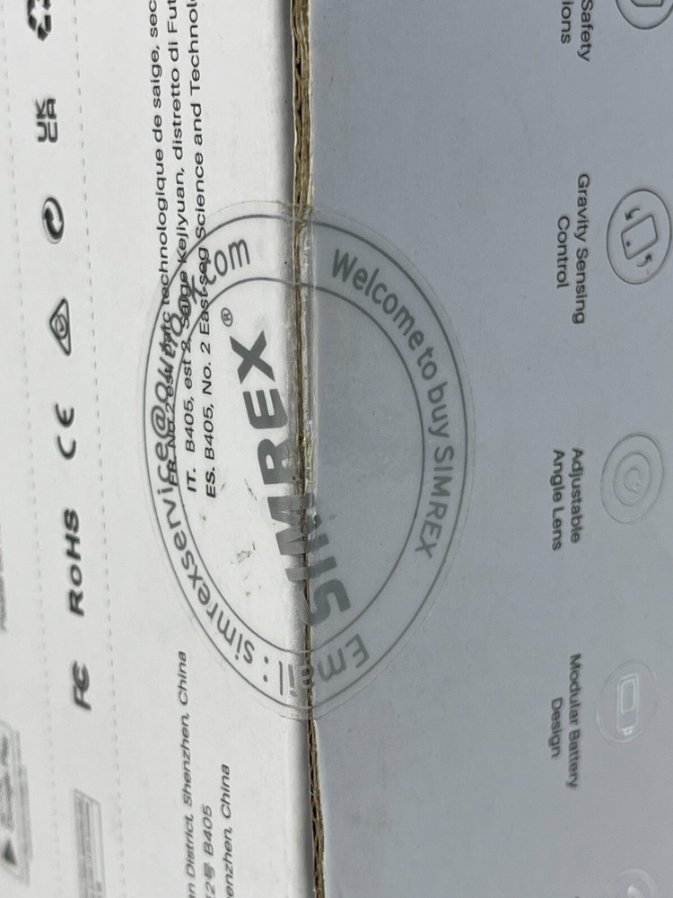 Simrex X800 Gray Adjustable Angle Foldable Quadcopter Drone With Camera Ages 14+