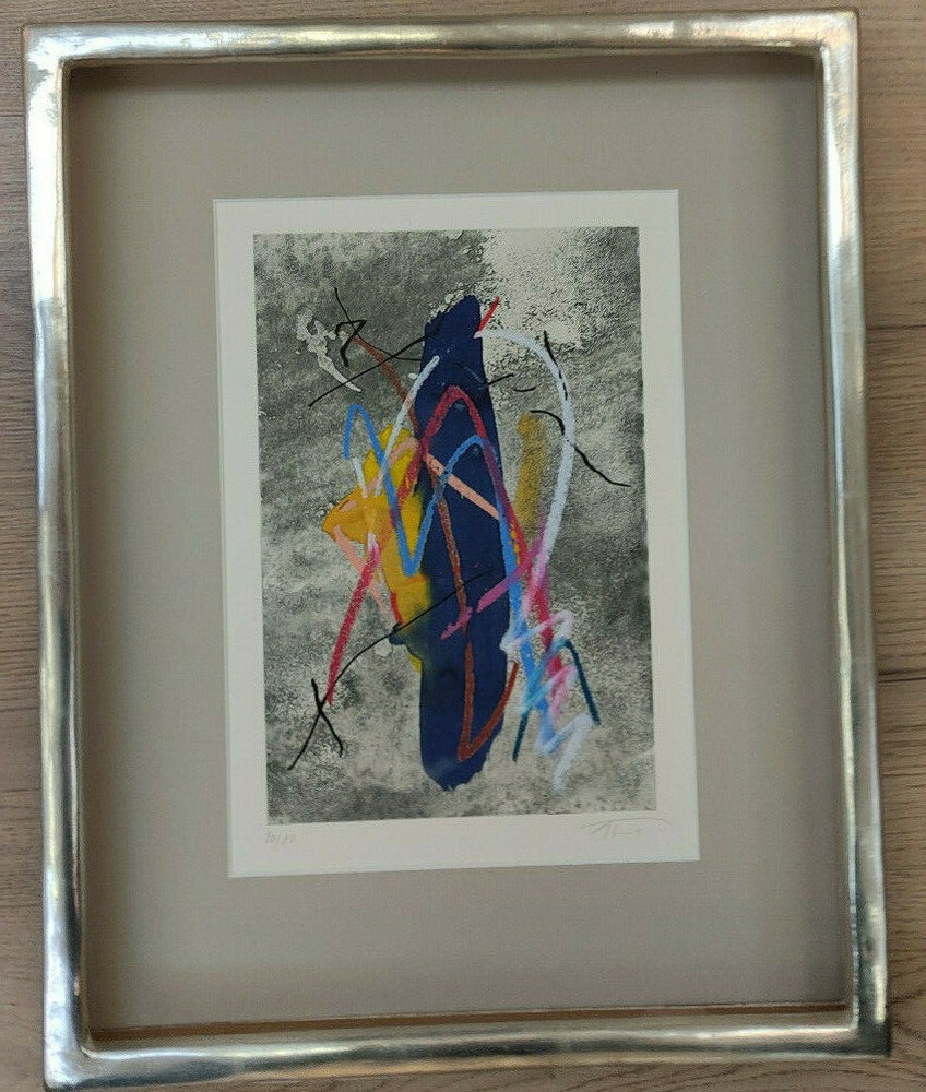 Albert Prince etching with color revised thus unique character