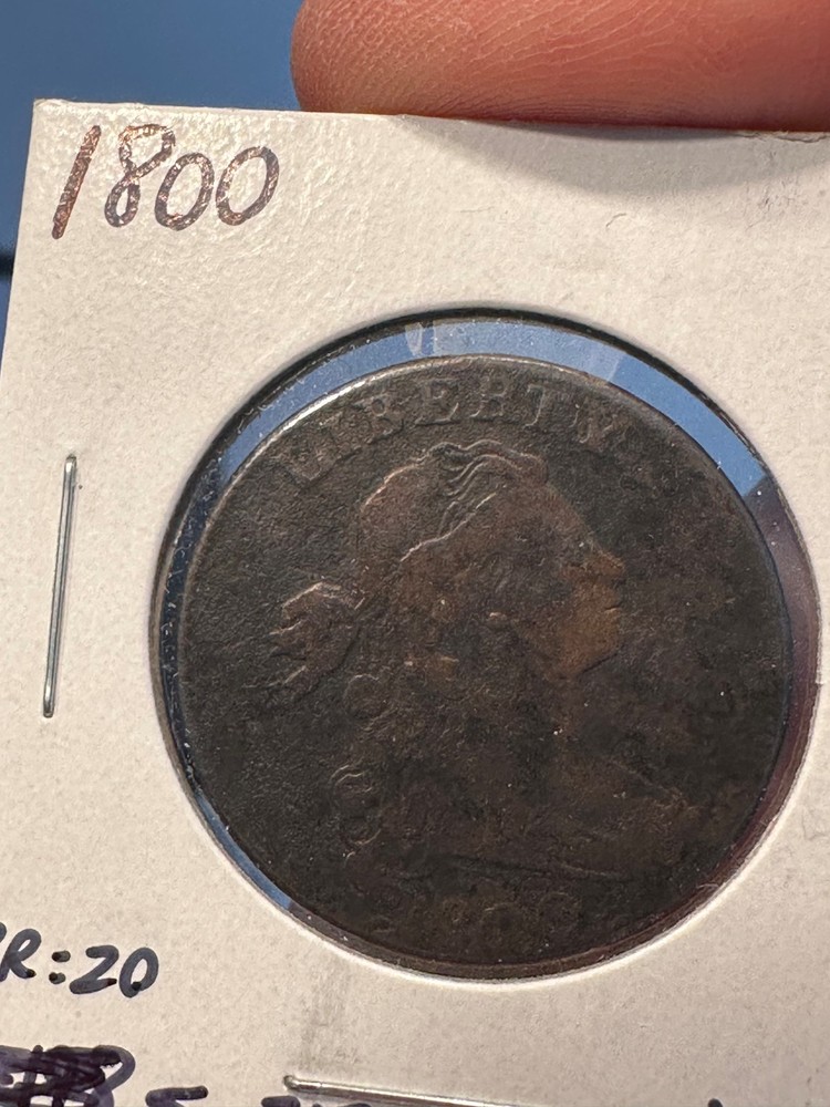 1800 large cent Fine