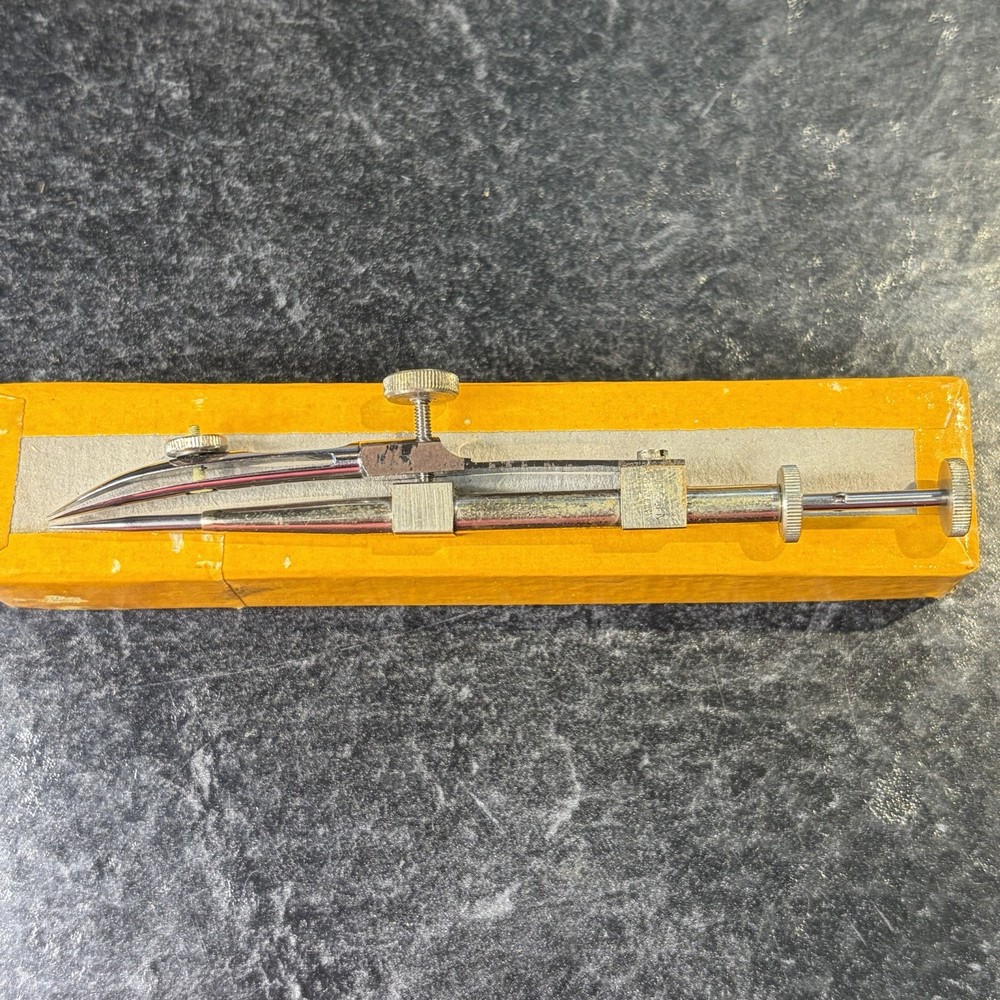 Vintage Dietzgen 768C Drop Swing Bow Compass Technical Mechanical Drawing Tool