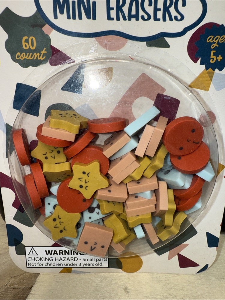 Mini Erasers 60 Count