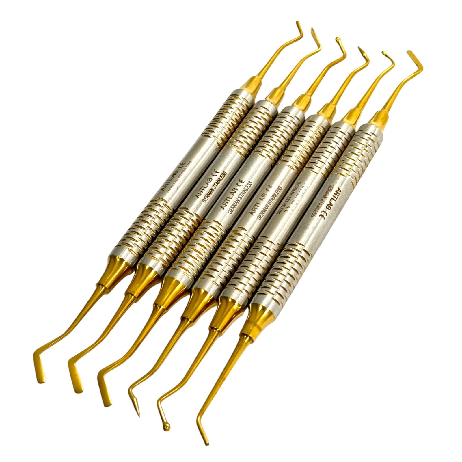 GERMAN Dental Light Wt Titanium Coated Restorative Composite Filling Instruments