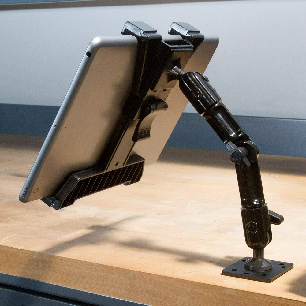 iBOLT TabDock FixedPro 360 -Heavy Duty Metal 8" Multi-Angle Drill Base Mount for