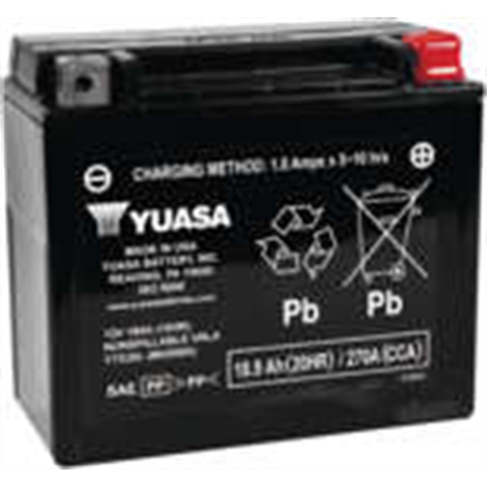 Yuasa AGM Maintenance-Free VRLA Battery for PWC YTX20L YUAM420BS