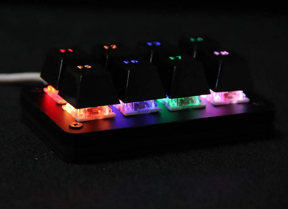 Macro function Keyboard Shortcut Mechanical Keyboard RGB Backlight 8 key Custom