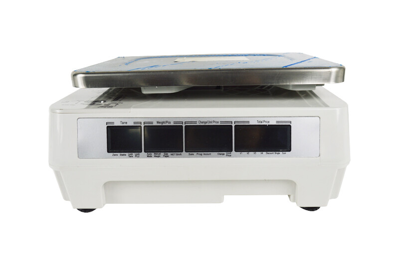 110V Digital Price Computing Scale Thermal Printer Supermarket Scale max. 66 lb