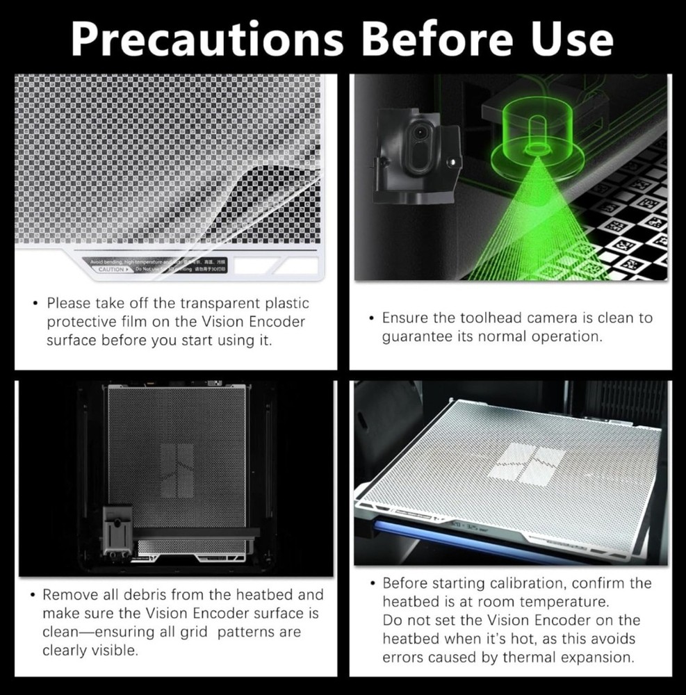 Bambu Lab Vision Encoder Plate Motion Accuracy Calibration Tool H2D H2S H2C OEM