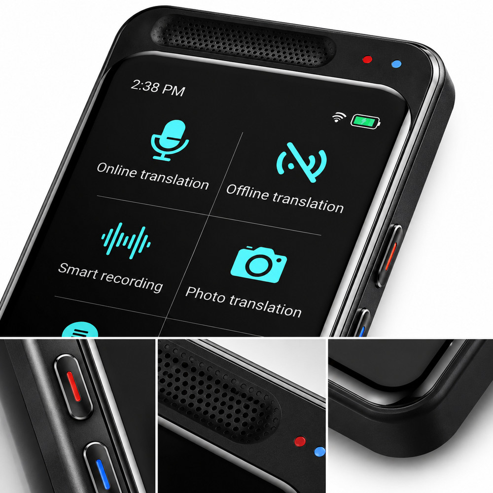 Language Translator Device 138 Languages Real Time 4.1" Touch Offline