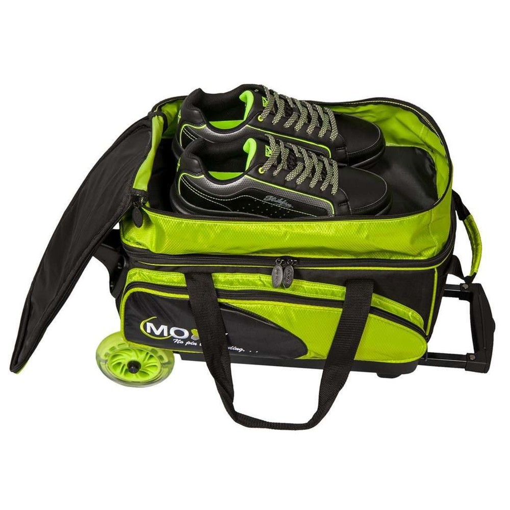 Moxy Blade Premium Double Roller Bowling Bag- Lime/Black