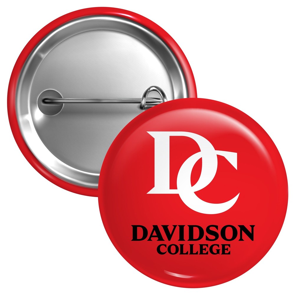 Davidson College Button Pin - 3 Size Options