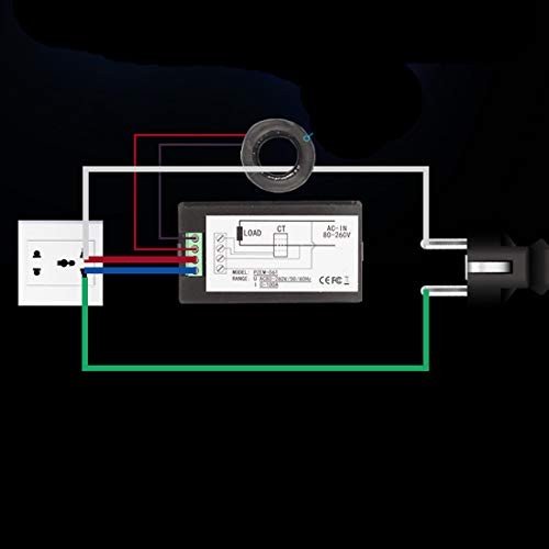 Digital Multimeter PZEM-061 LCD Display Digital Current AC 80-260V 100A