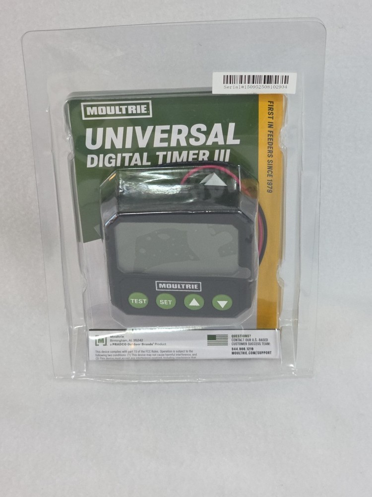 Moultrie Universal Digital Timer III Programmable Feeder Timer Black (MFA-15095)