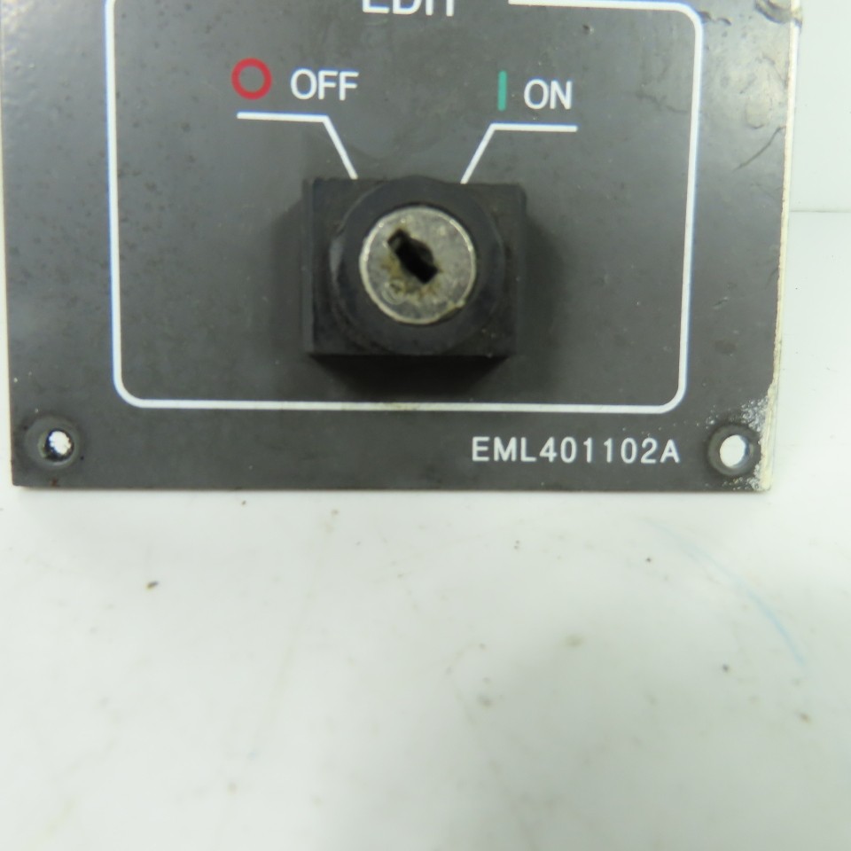 EML401102A Power Door Interlock Edit Operator Control Panel Plate 8-5/8"x3.5"