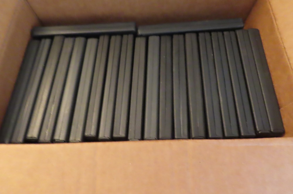21 Empty DVD Cases. Used. Black. Clear.