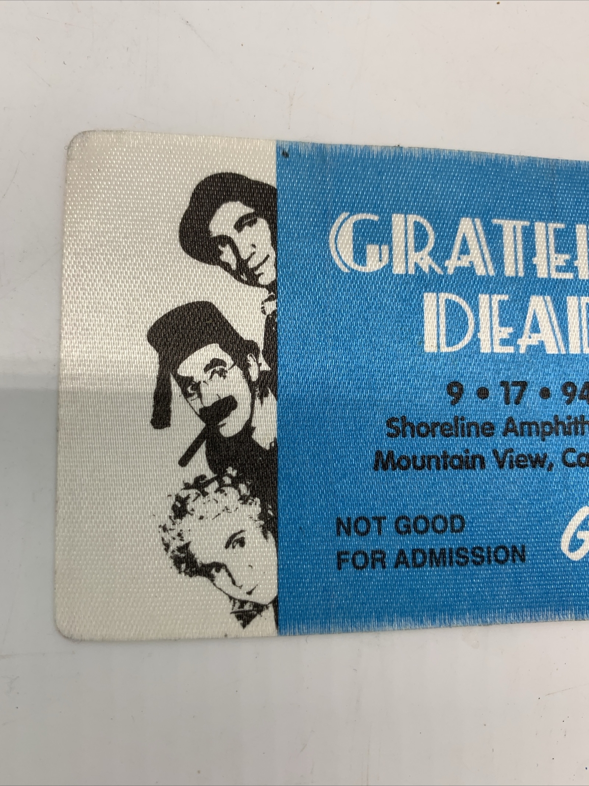 GRATEFUL DEAD BACKSTAGE PASS 09/17/94 Shoreline Mountain View, CA MARX BROTHERS