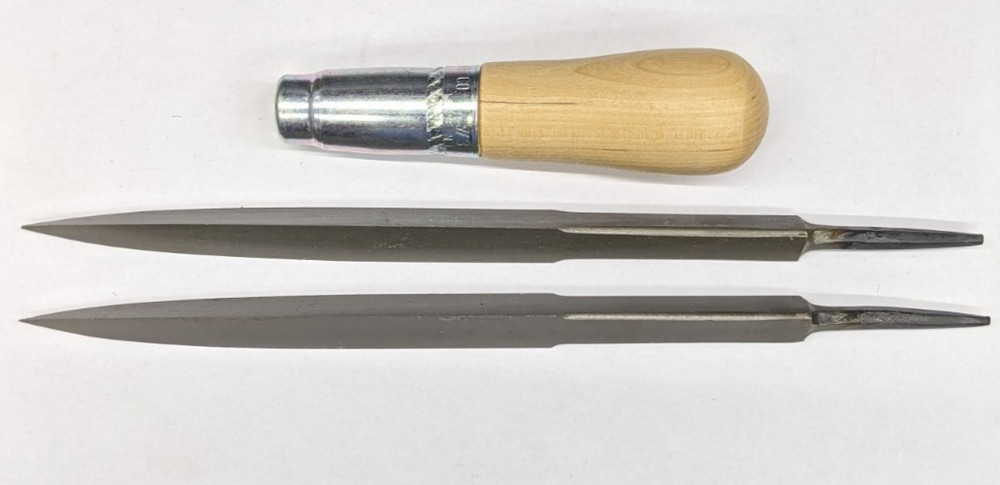 Collar Brand Three-Square Machinist's Triangular Scraper 5-5/8" Point - 3-Square