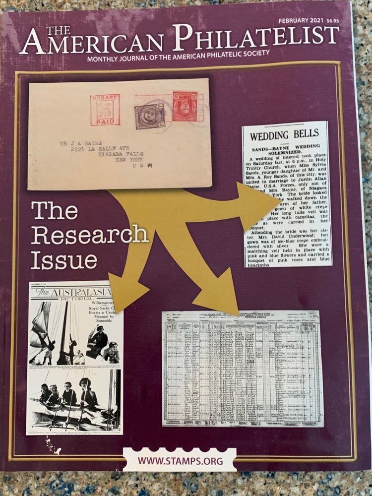 American Philatelist Magazine  2021,  February