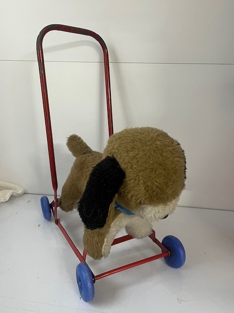 Vintage Push Along Dog