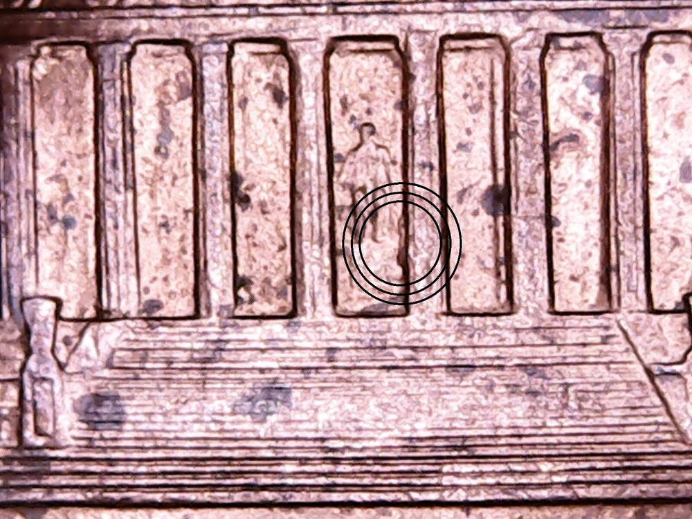 1998 Memorial Cent WDDR-008 Doubled Die Reverse.