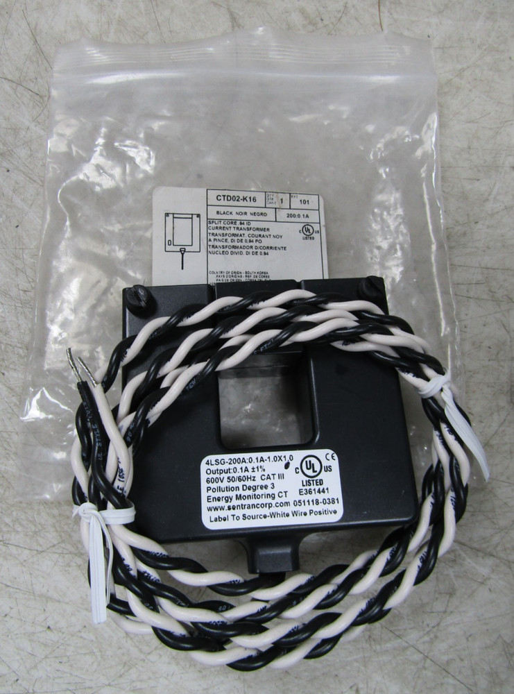 💥NEW LEVITON 200 AMP SPLIT CORE CURRENT TRANSFORMER 600 VAC CTD02-K16