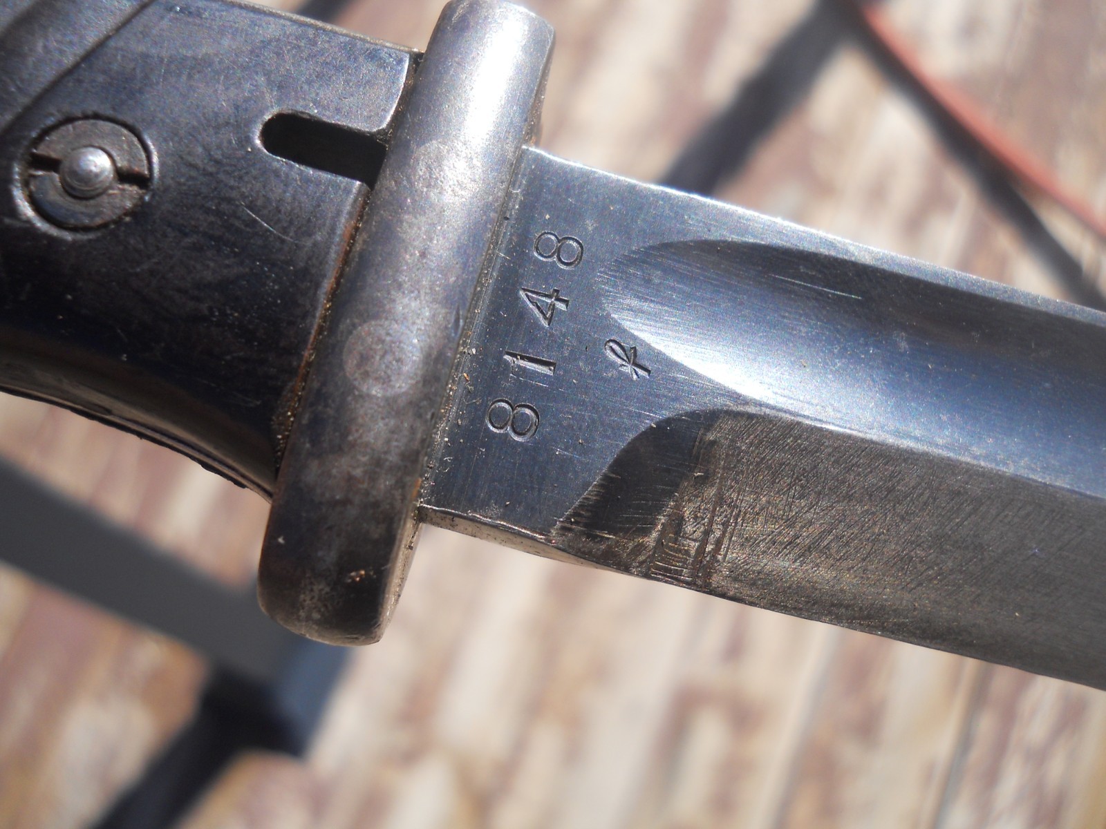 WW2 German K98 Bayonet w/ Scabbard & frog 1940 Bakelite Grips E.u.F. Horster