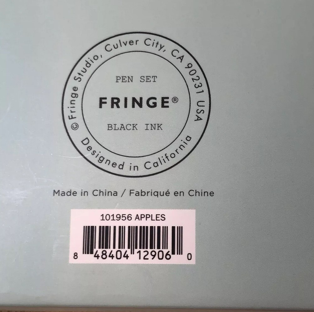 Fringe Pen Set Black Ink B/N