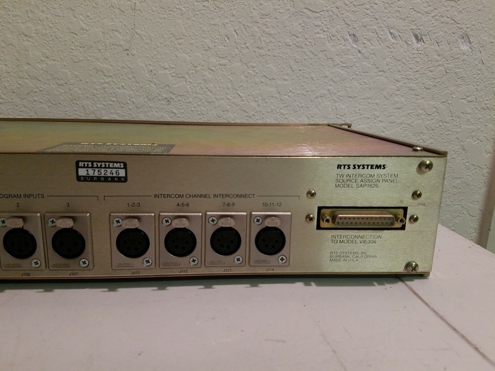 RTS Systems TW Source Assign Panel SAP-1626