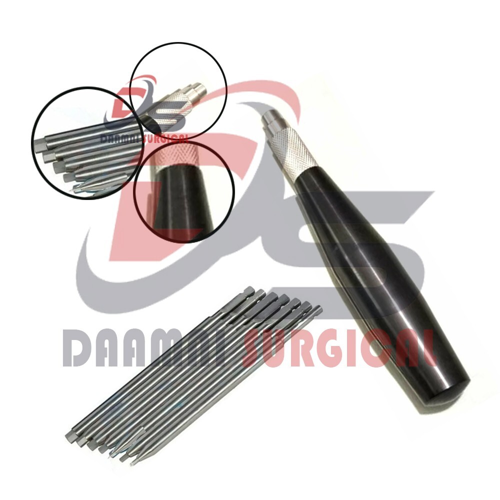 Bone Screwdriver With Quick Coupling Handle Set hex head orthopedic Instruments