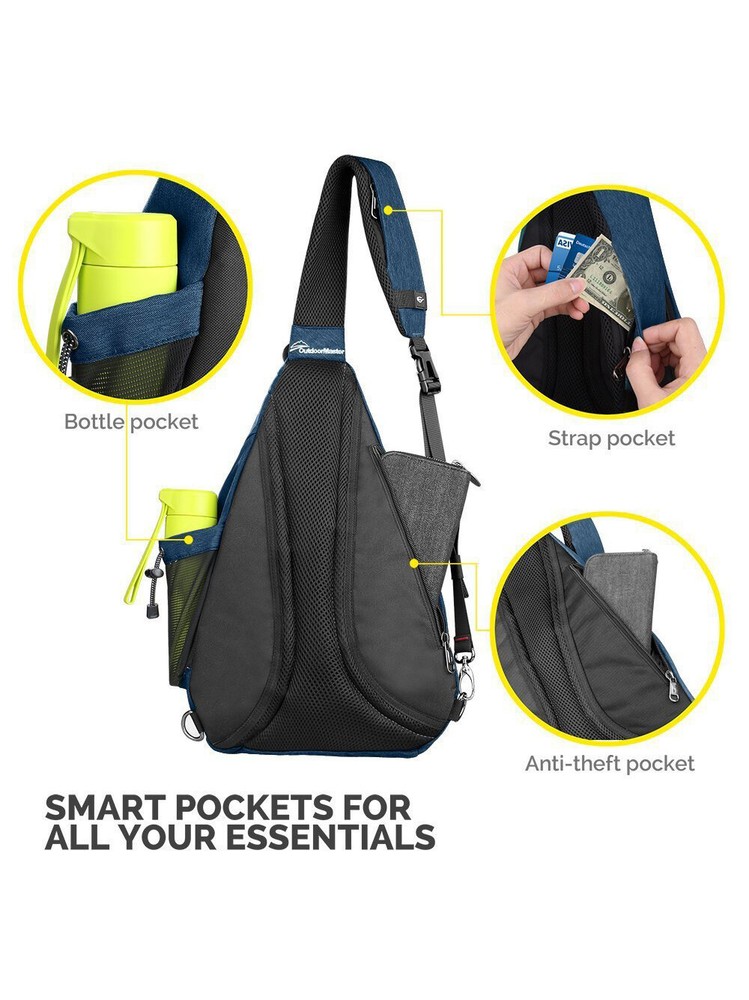 OutdoorMaster Sling Bag - Dark Blue