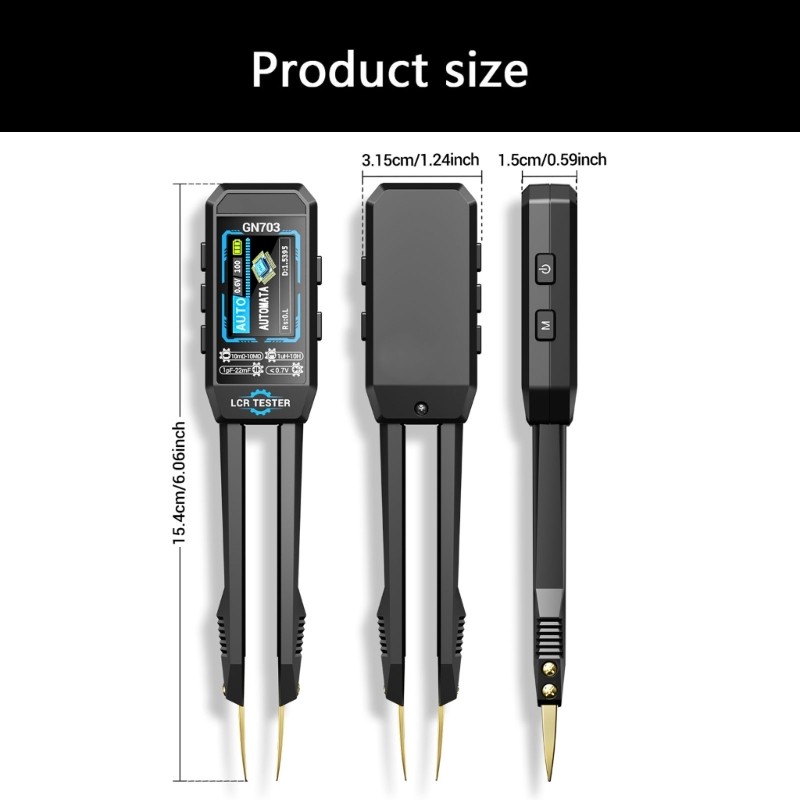 Multifunctional Digital Tweezer for Testing Resistance Capacitance Inductance