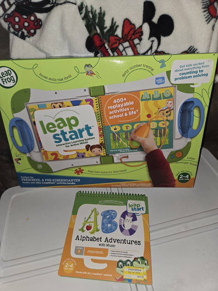 Leap Frog Leap Start Interactive Learning System For Active Minds + 1 Book NEW