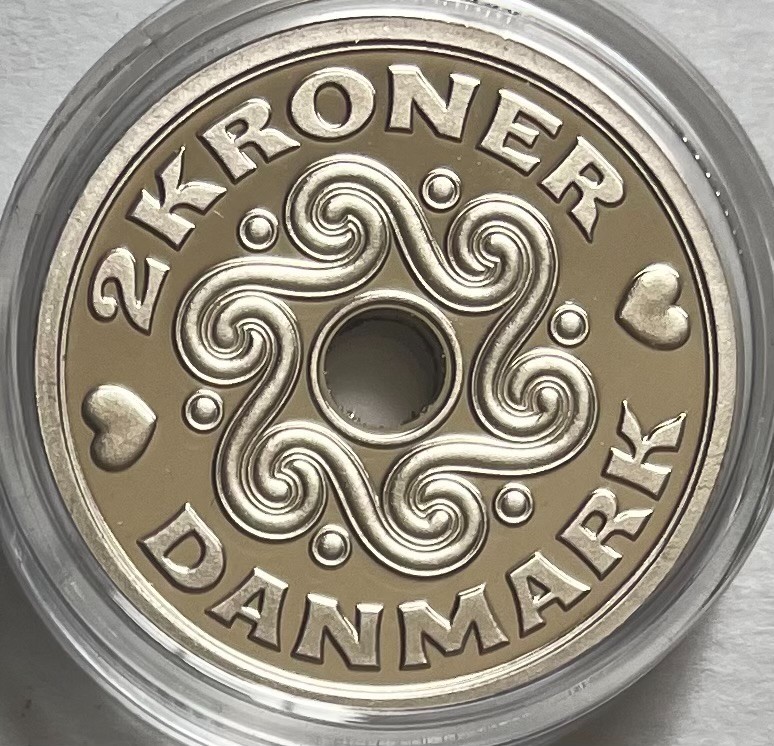 Denmark 2 Kroner 2016 - Proof - 800 issued