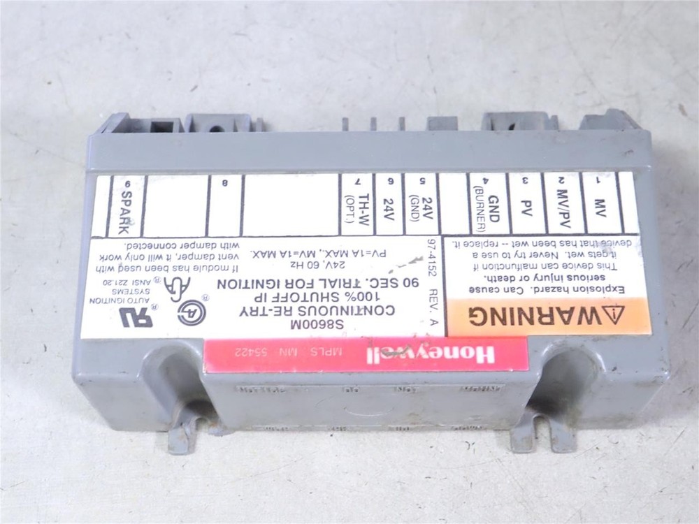 Honeywell S8600M Ignition Control Module Continuous Re-Try