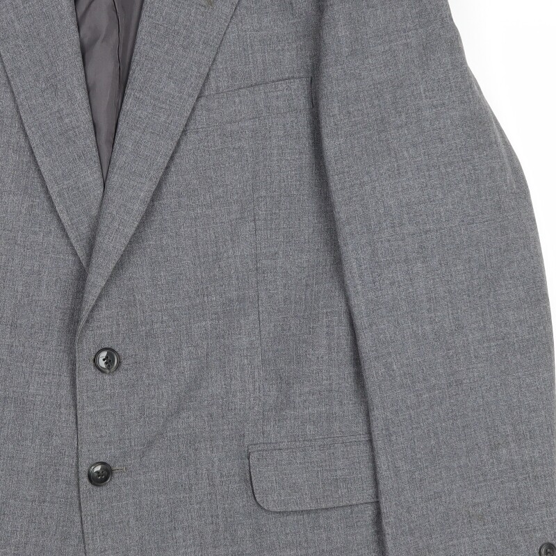 Vintage St Michael Mens Grey Polyester Blend Jacket Suit Jacket Size 42 Regular