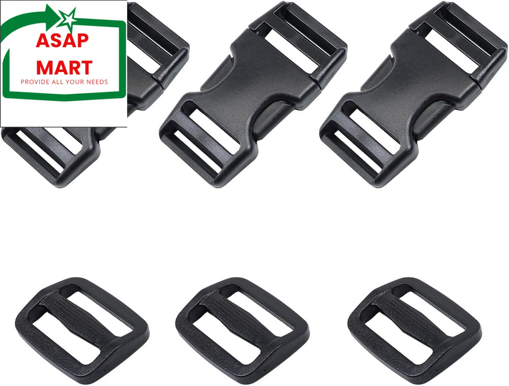 Plastic Buckles, Heavy Duty Side Release Plastic Replacement Buckle Clips.