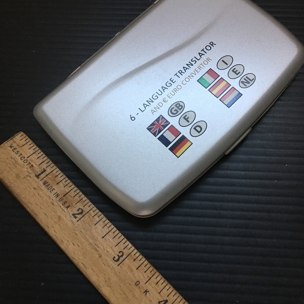 6-Language Translator , Features Euro Convertor, World Time & Data Bank