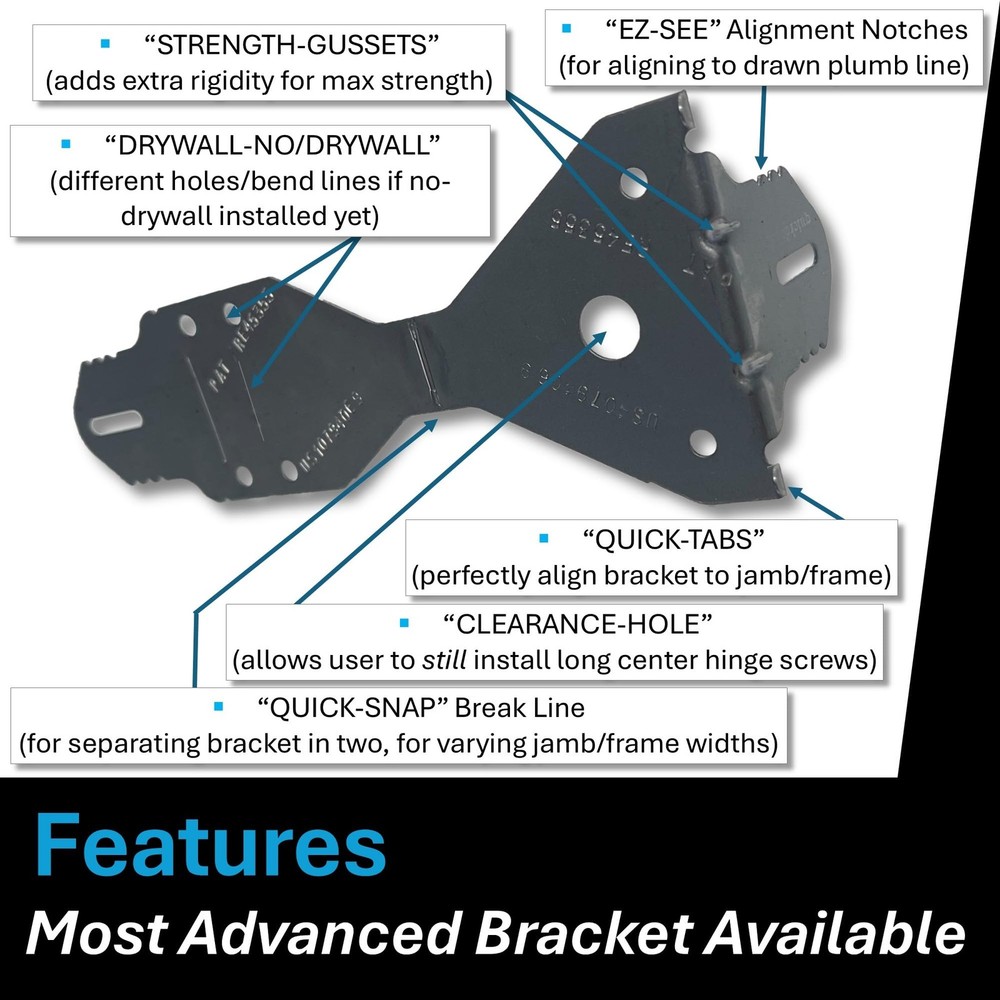 EXPR® Premium Door Install Kit - Max Strength (Secures Both Sides) |...