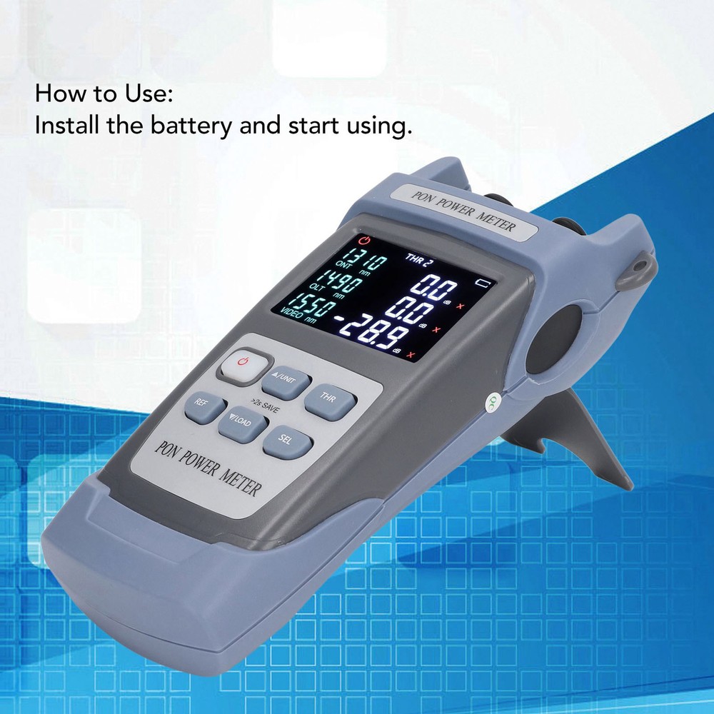 Optical Fiber Power Meter Digital Optic Cable PON Tester Testing Tool Set♪