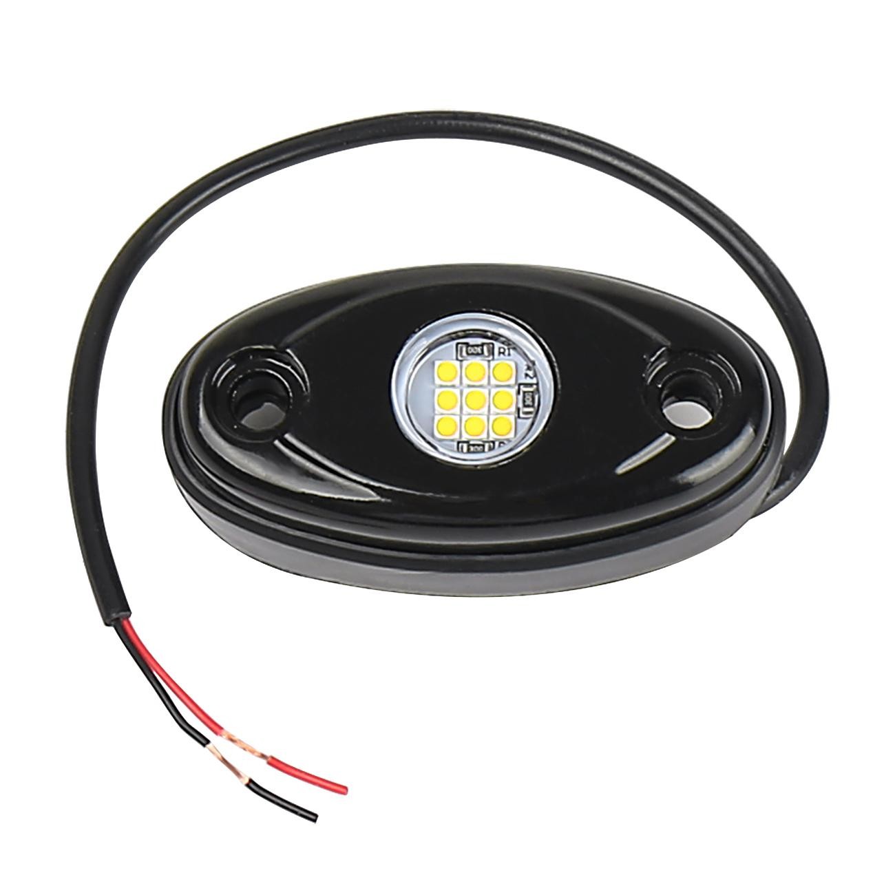 24Pcs White LED Rock Light Pods Underbody Glow Lamp Offroad SUV Pickup Truck UTV