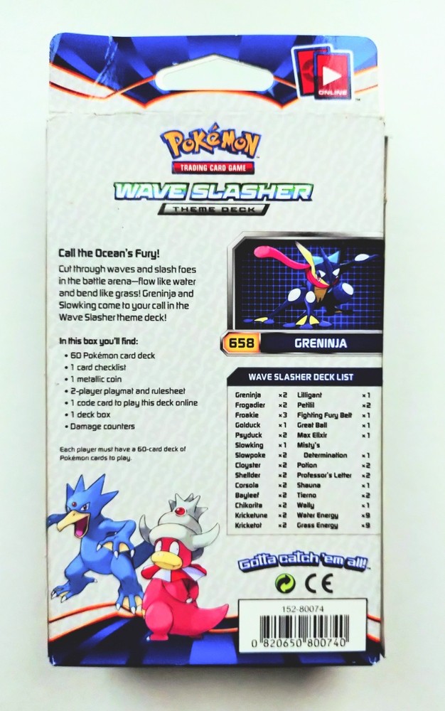 Pokémon Greninja Wave Slasher Theme Deck NEW