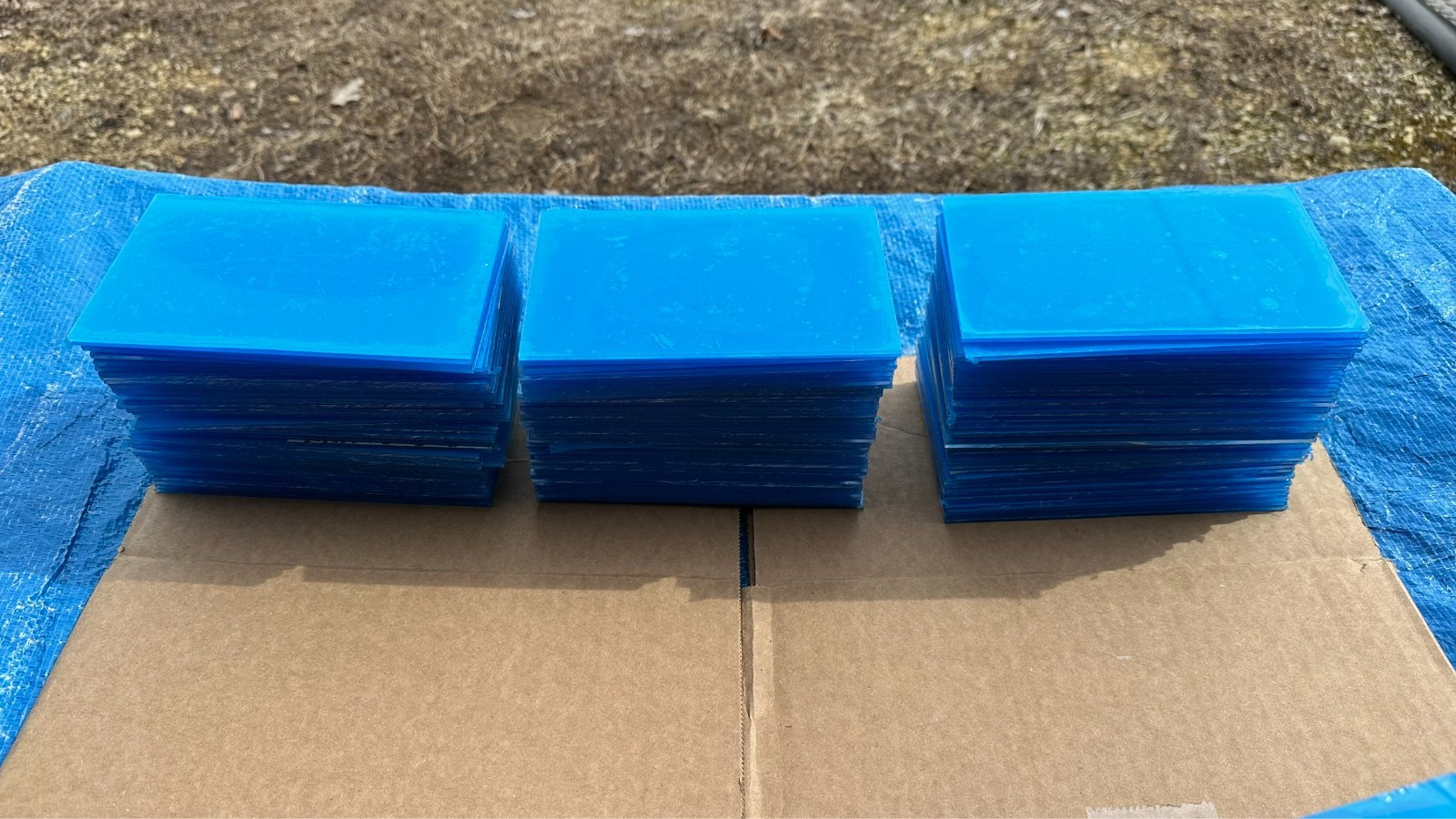 Lot 177 New Sheets of 6-5/16" x 3-7/8" Acrylic Clear Plexiglass Plexi Small