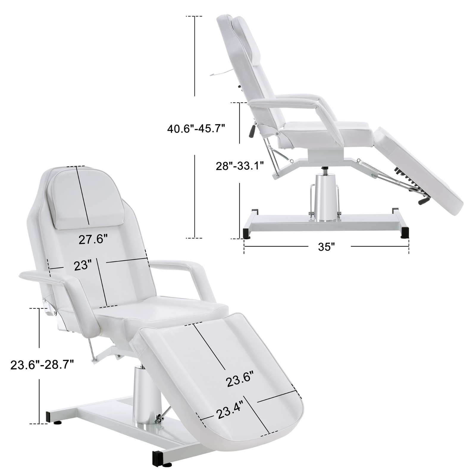 Hydraulic Massage Bed Height Adjustable Tattoo SPA Chair Multi-function Facial