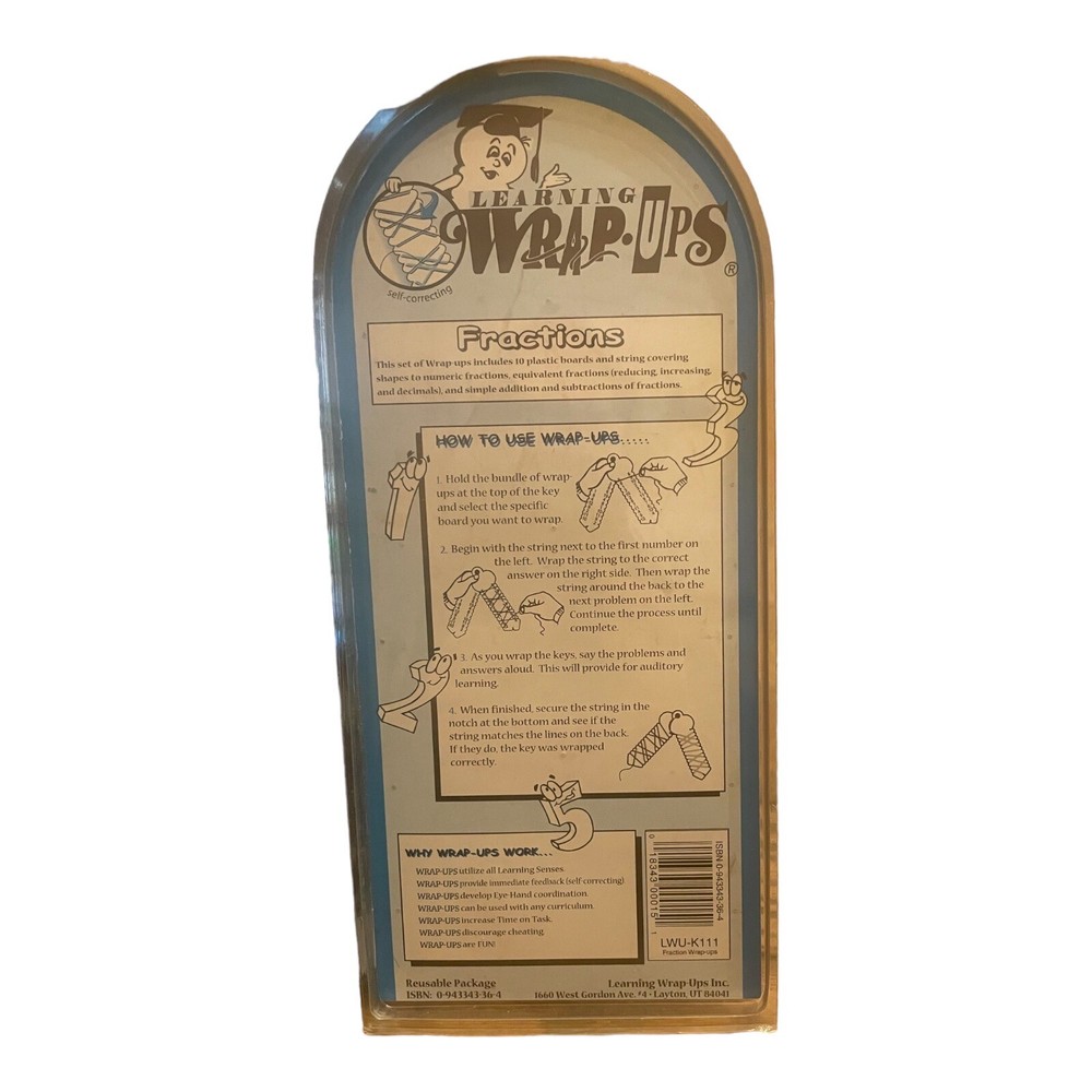 Learning Wrap Ups Fractions Keys Math Problems with Self Correcting Homeschool