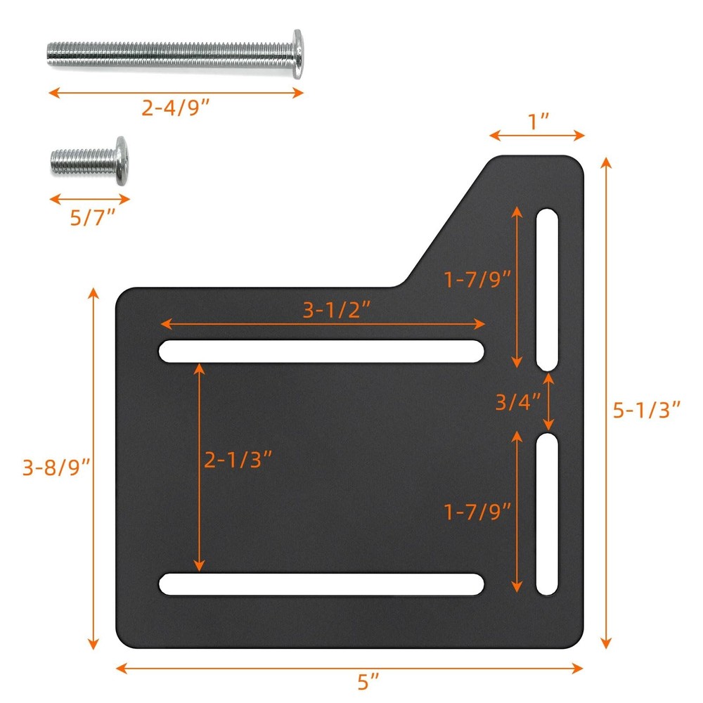 2 PCS Bed Frame Brackets Adapter for Headboard Extra, Full to Queen Conversio...