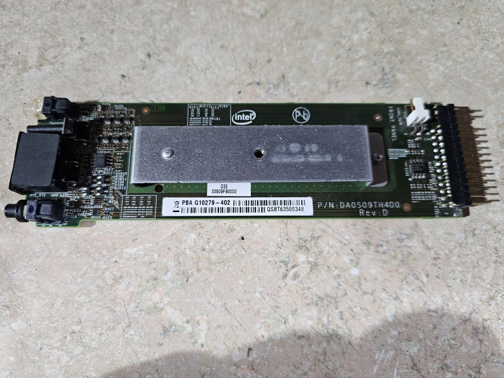 Intel G10279-402 FXXFPANEL LED Switch Front Control Panel Board