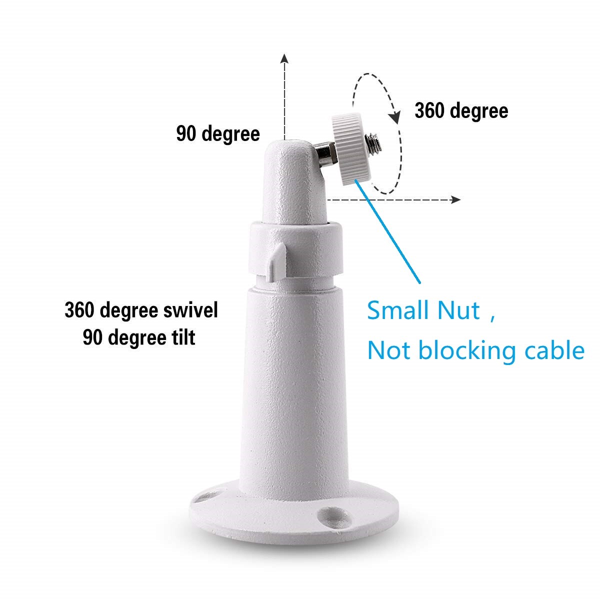 3 PK Security Wall Mount for Arlo Pro 2 3 4 Pro Light Camera Indoor Outdoor Cam