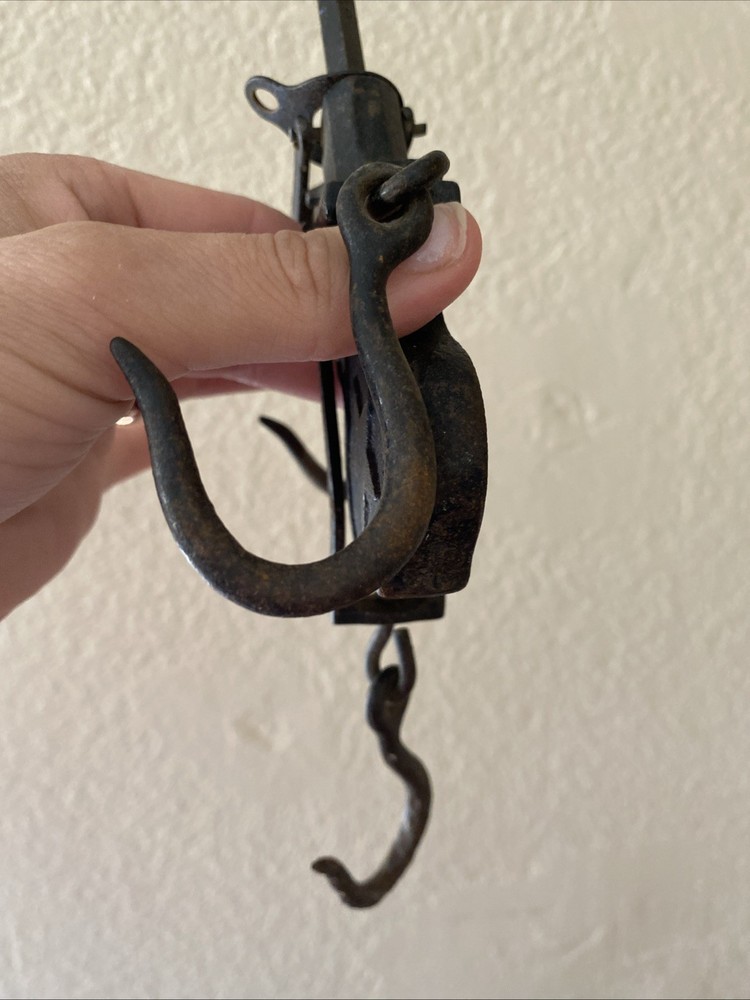 Antique Cast Iron Balance Beam Scale Hook